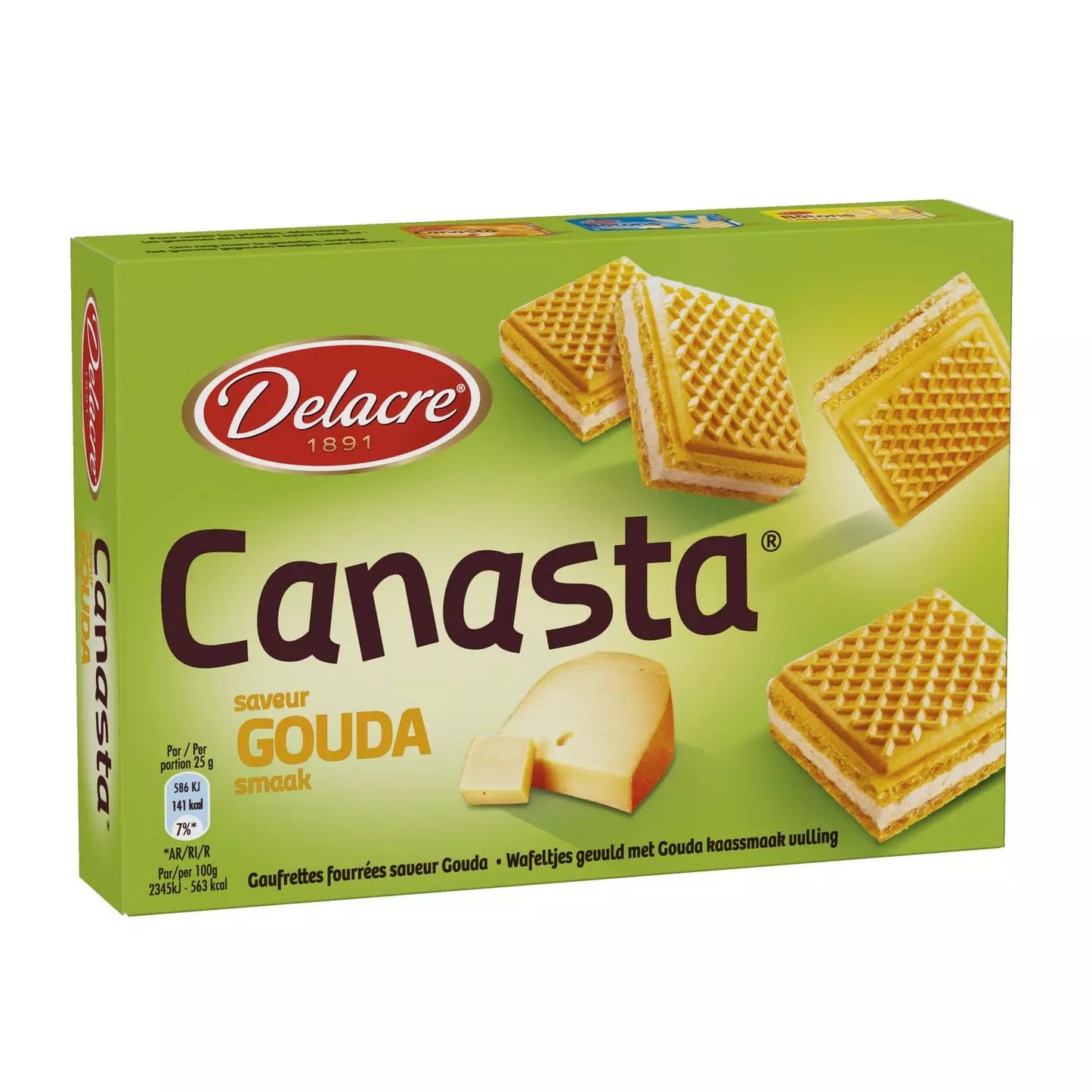 DELACRE Canasta Appetizer Biscuits Gouda 75g