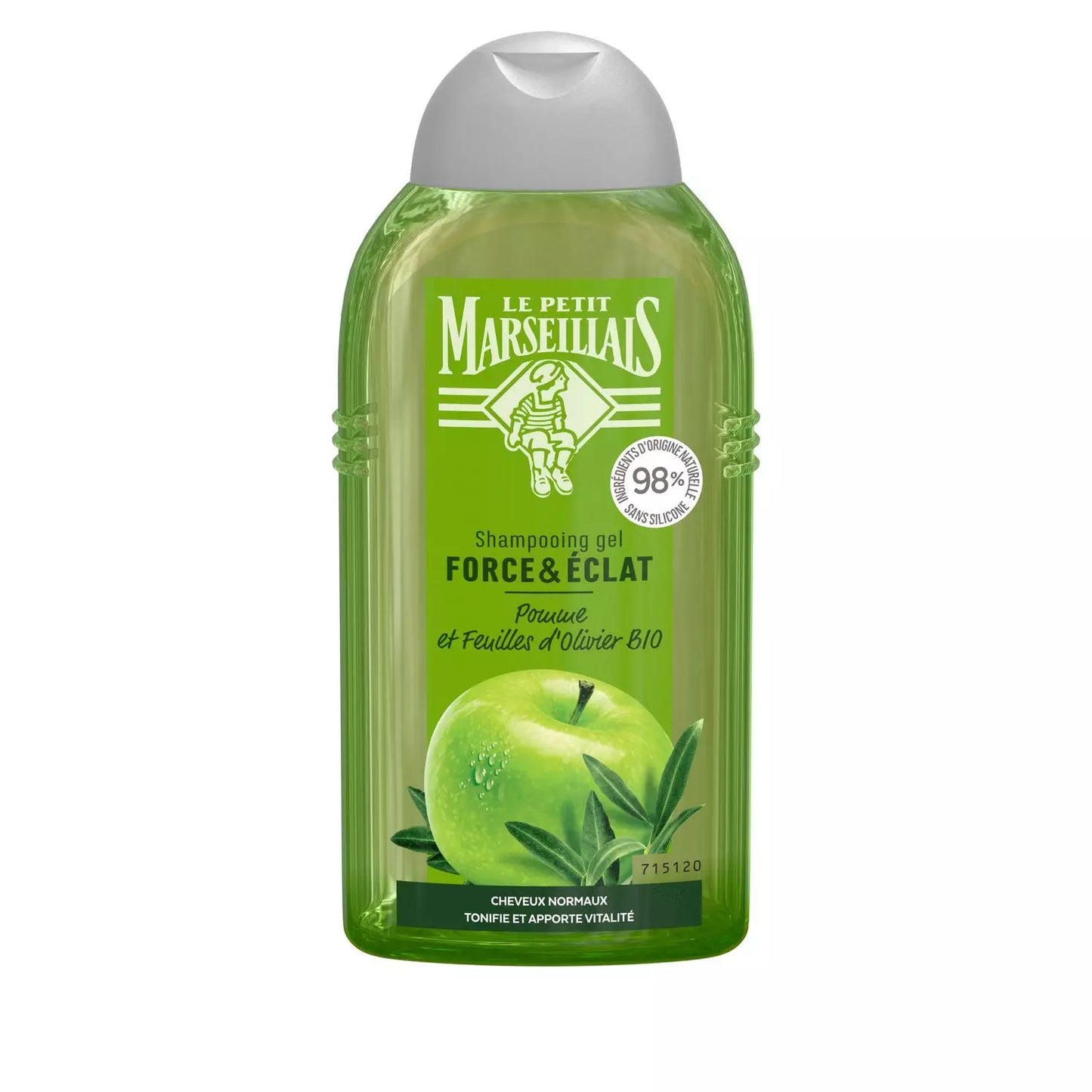 LE PETIT MARSEILLAIS Strength & Shine Shampoo Organic Apple & Olive Without Silicone 250ml