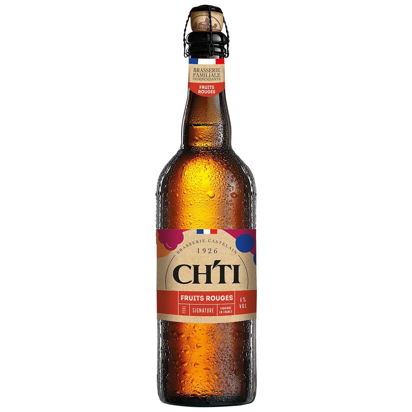 CH'TI Bière Signature fruits rouge 6% 750ml
