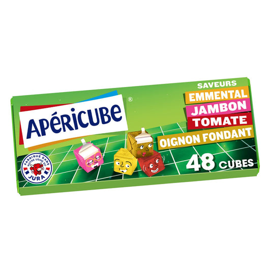 APÉRICUBE Cheese Appetizer Long Drink Box of 48 Cubes – 250g