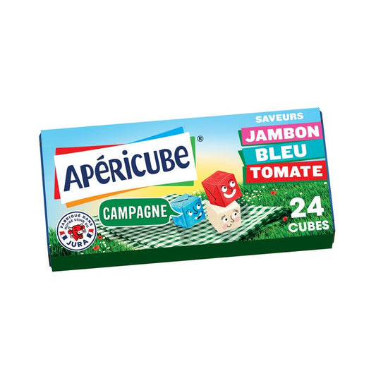 APÉRICUBE Cheese Appetizer Countryside Box of 24 Cubes – 125g