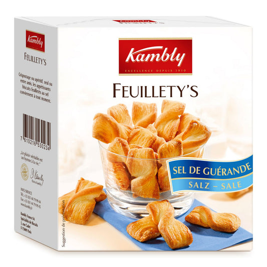 KAMBLY Feuillety’s Savory Biscuits with Guérande Salt 80g