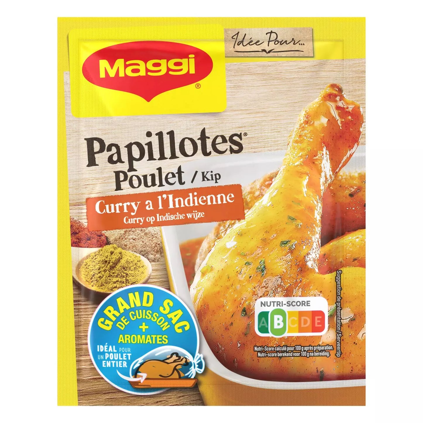 MAGGI Papillotes - Indian-Style Curry Chicken Seasoning 30 g