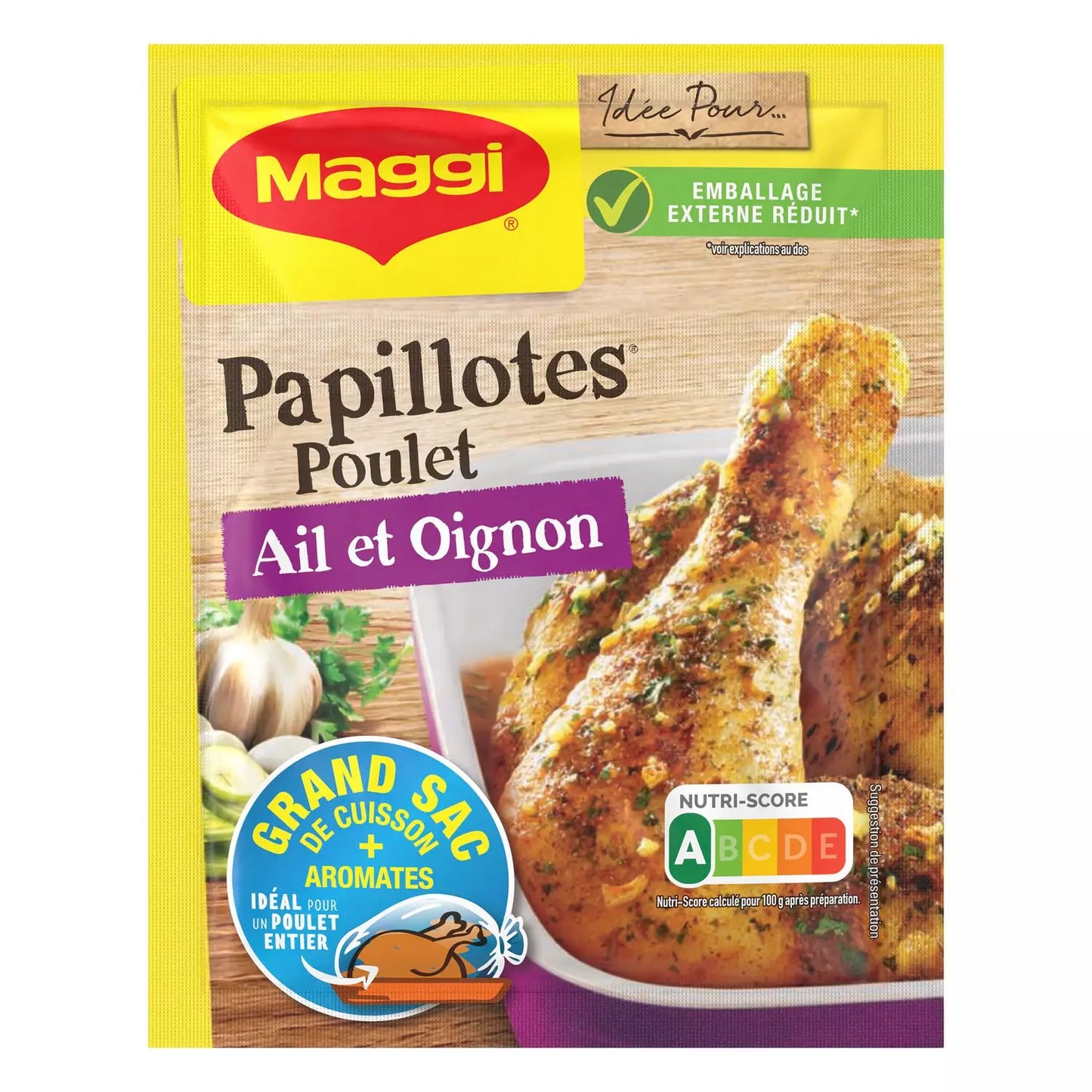 MAGGI Papillotes - Garlic & Onion Chicken Seasoning 36 g