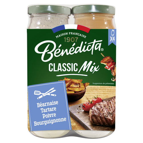BÉNÉDICTA Klassik-Mischung (Béarnaise, Tartar, Poivre und Burgunder) 330g