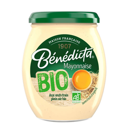 Bénédicta Organic Mayonnaise with Fresh Eggs 260g