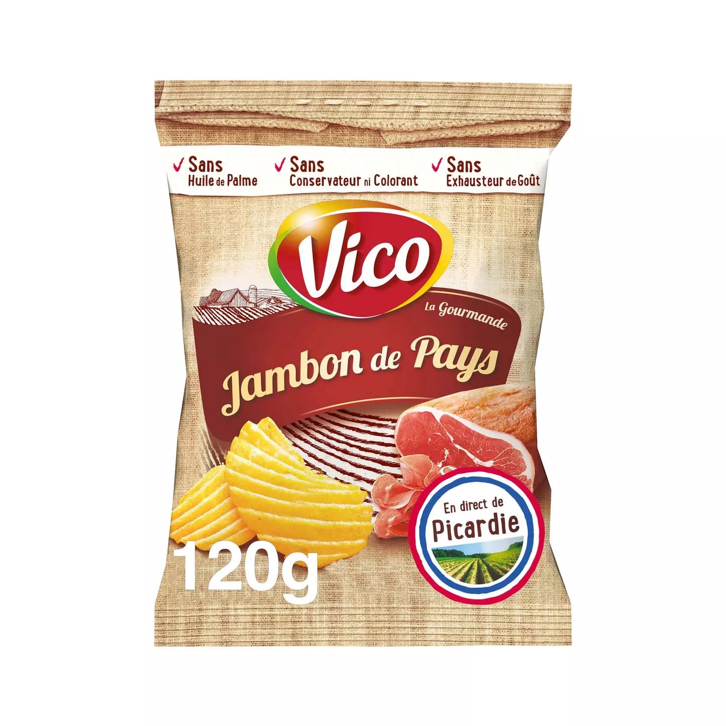 VICO Gourmet Chips with Country Ham Flavor 120g