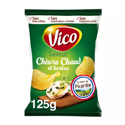 VICO Classic Chips – Warm Goat Cheese & Herbs Flavor 125g