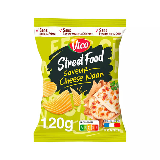 VICO Street Food Chips – Cheese Naan Flavor 120g