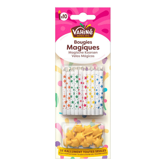 VAHINE Magic Candles x10 – Relighting Birthday Candles
