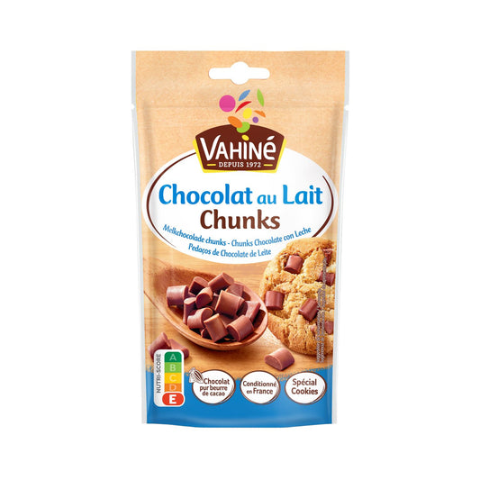 VAHINE Milk Chocolate Chunks 100g – For Muffins & Brownies
