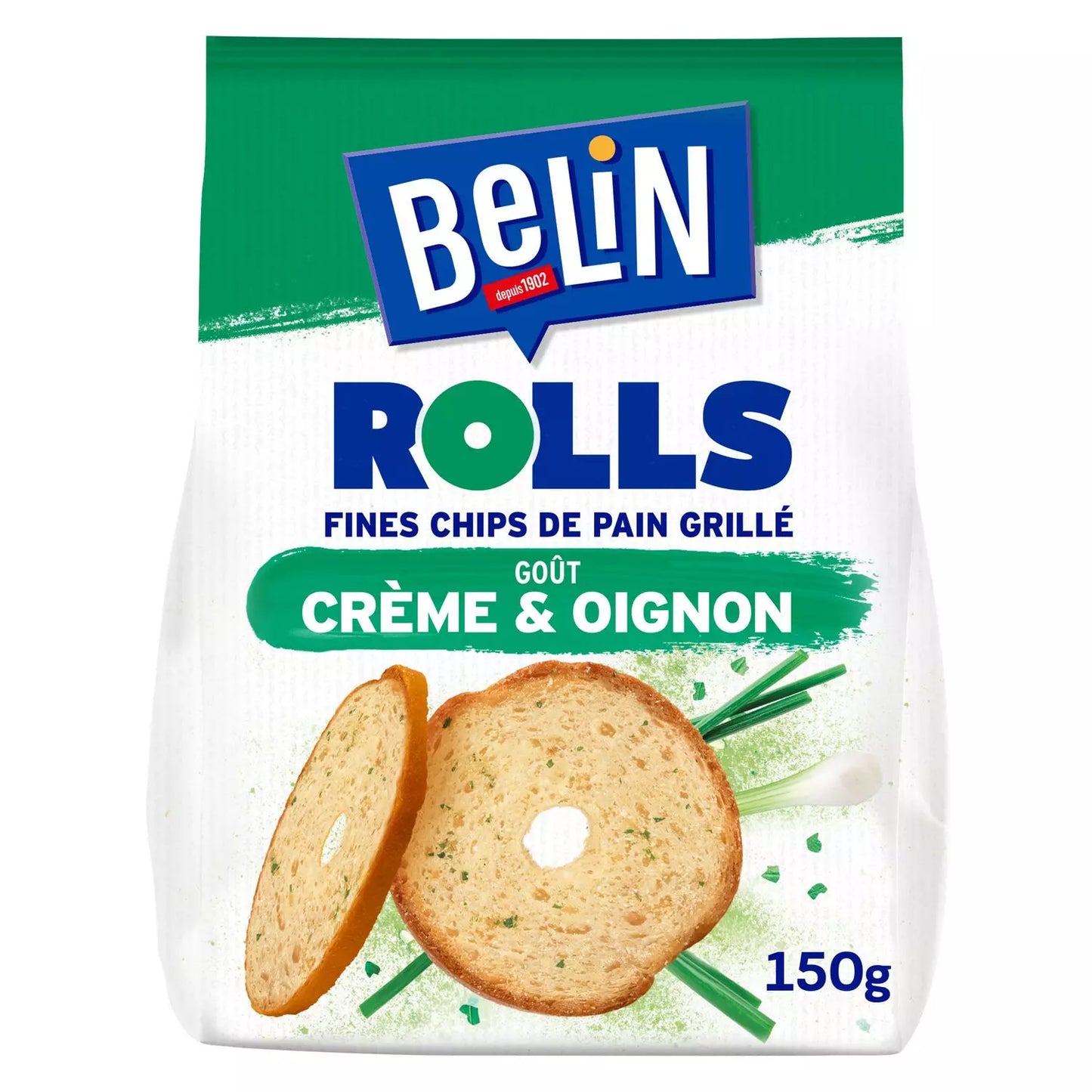 BELIN Thin Rolls – Sour Cream & Onion Flavor 150g