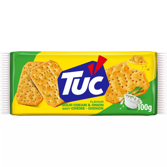 LU Tuc Crackers Sour Cream & Onion Flavor 100g