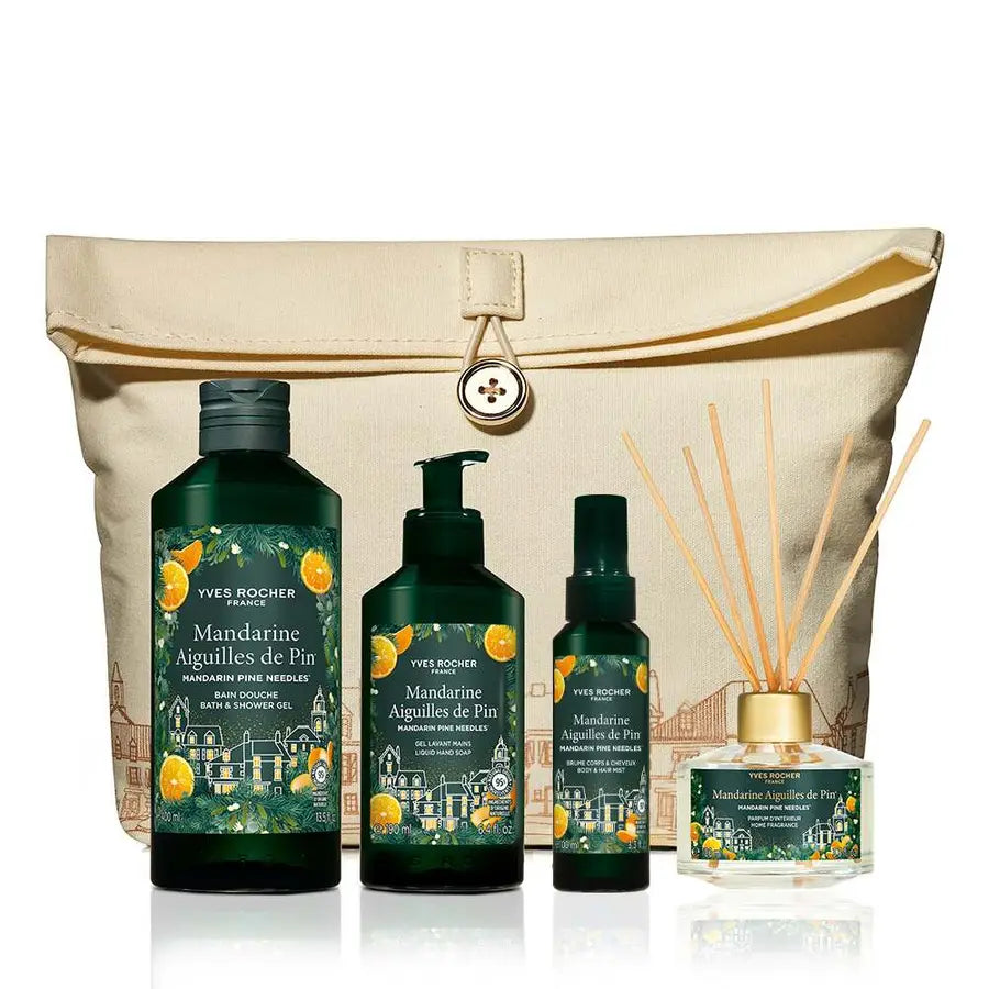 YVES ROCHER Christmas Vanity Set – Mandarin & Pine Needles